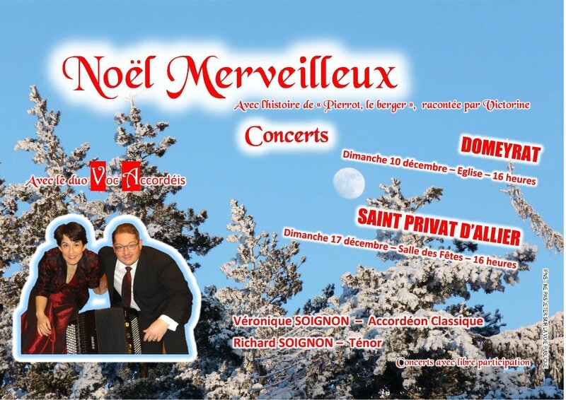 2017 AFFICHE DE NOEL avec Victorine