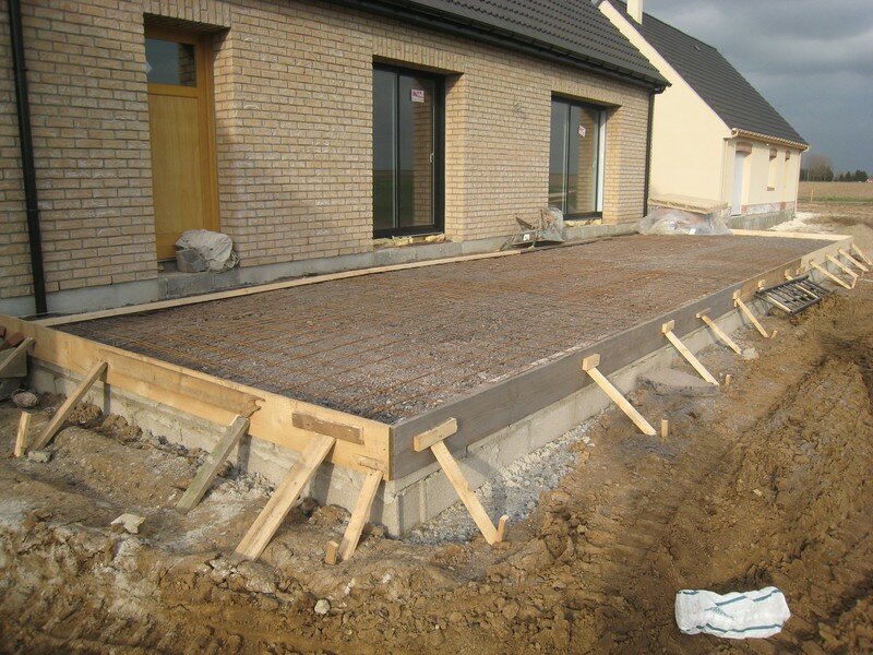 comment construire terrasse beton