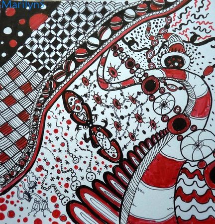 Zentangle_006_Red_Planet