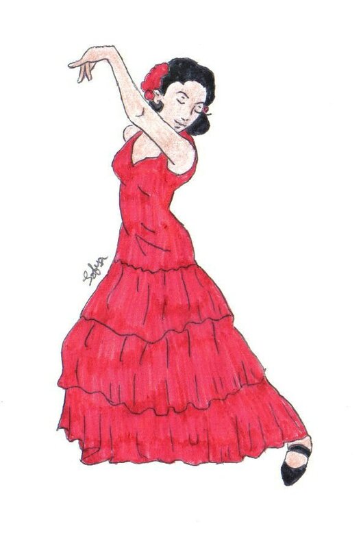 753) Danseuse de flamenco