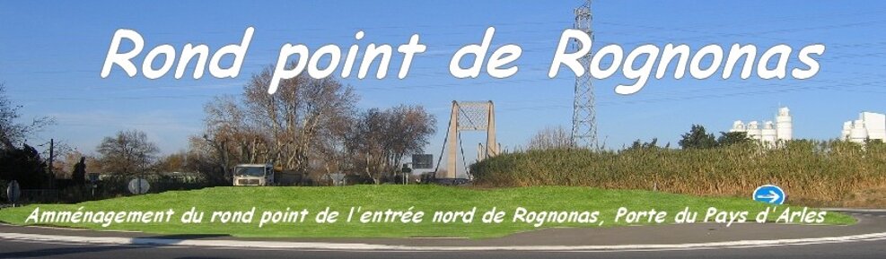 Rond point de Rognonas