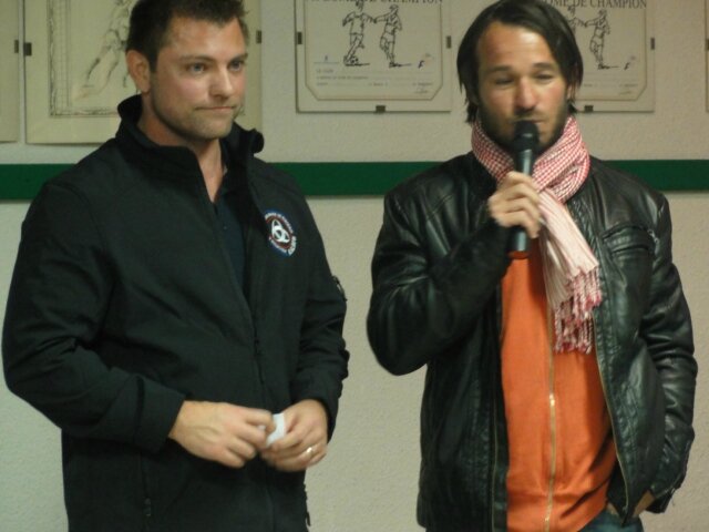 Sébastien Rivollet l'organisateur et Laurent Javerzac