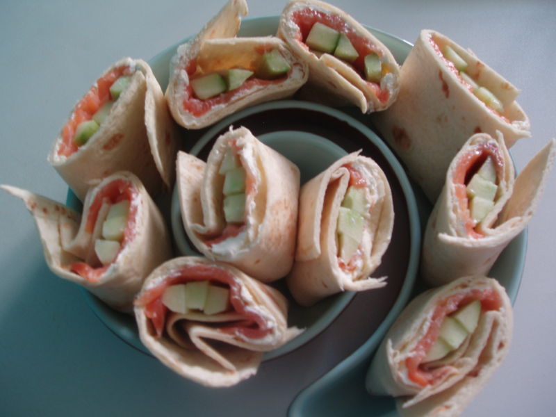 Wraps au saumon fumé 44686988
