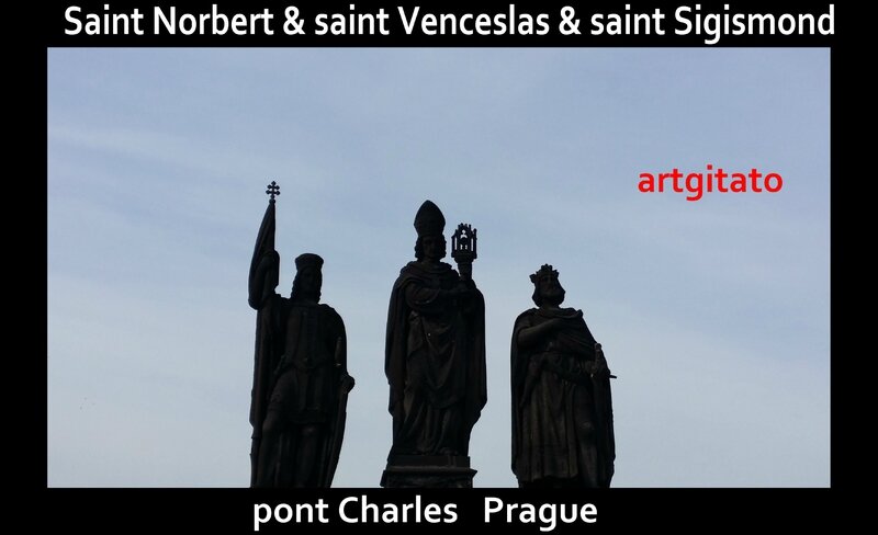 Saint Norbert & saint Venceslas & saint Sigismond Artgitato 1 Pont Charles Prague
