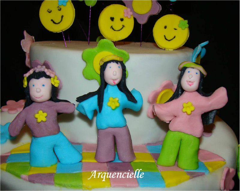 Hippie Flower power, smiley, années 70, disco 70718564