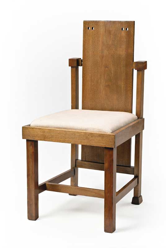 Frank Lloyd Wright (1867-1959), chaise d'enfant, vers 1912, en bois clair 