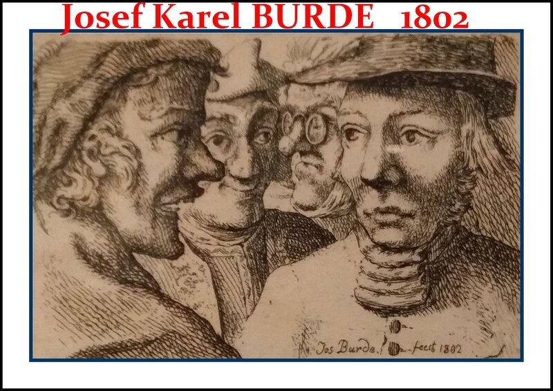 Josef Karel Burde Dessins Artgitato Portrais 1802