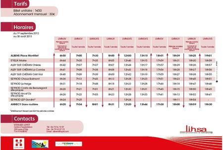 horaires