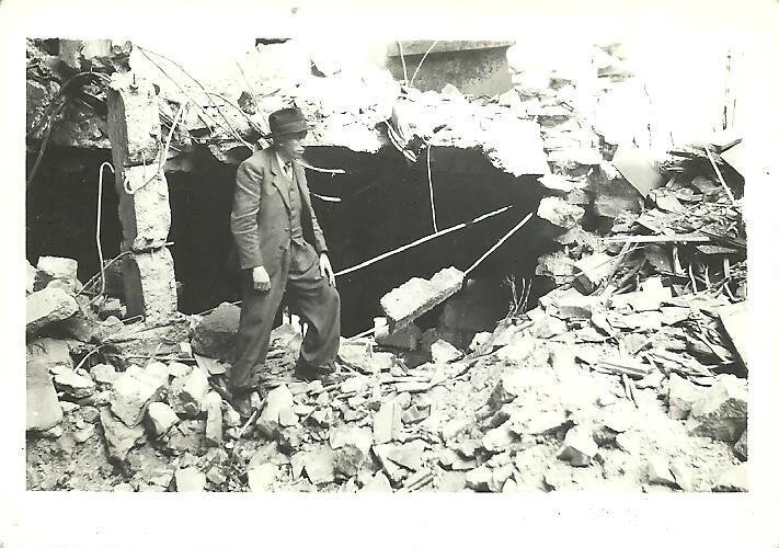 bombardement juillet 1943 r perrin devant degats 1 rue Klein 001 (2)