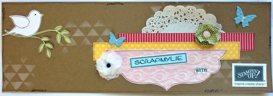 Scrapmylie with Stampin Up