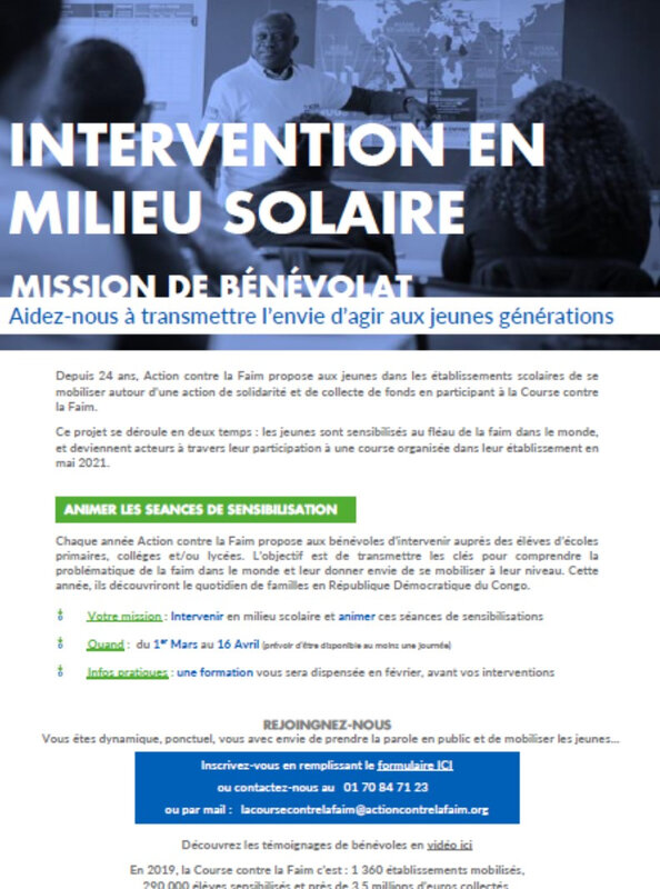 MISSION DE BENEVOLAT