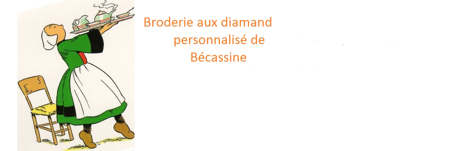 broderie diamand personnalisé de Bécasinne