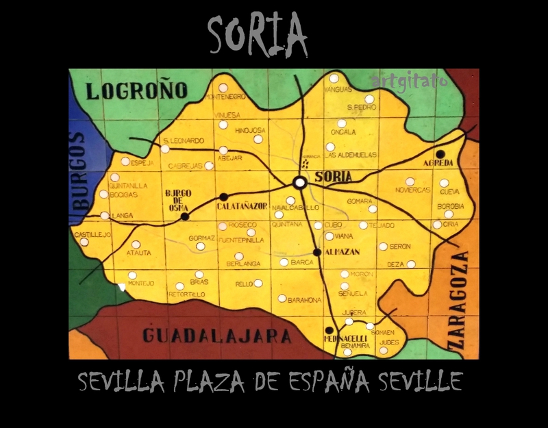 Soria Sevilla Plaza de España Artgitato Carte