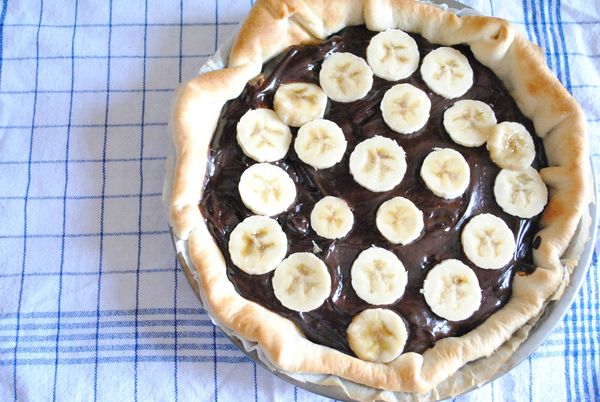 Tarte banane chocolat Tarte banane chocolat