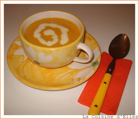 Velouté de carottes au cumin Velouté de carottes au cumin
