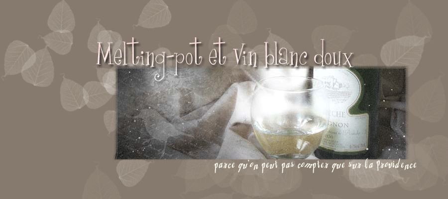 Melting Pot et vin blanc doux