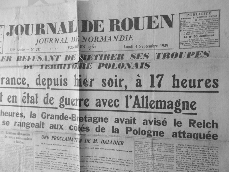 DOCUMENTS HISTORIQUES: quand Paris-Normandie s’appellait le « journal de Rouen » ou « Normandie »… Tout simplement!