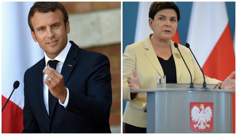 Travailleurs détachés : vive tension entre la France et la Pologne Macron Szydlo