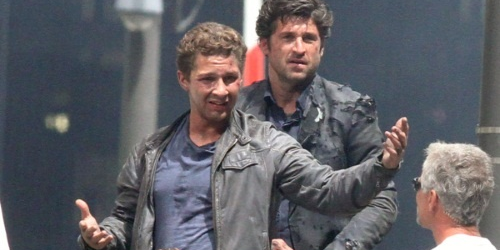 Shia LaBeouf et Patrick Dempsey sur le tournage de Transformers 3