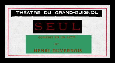 Henri Duvernois SEUL Théâtre du Guignol 1922