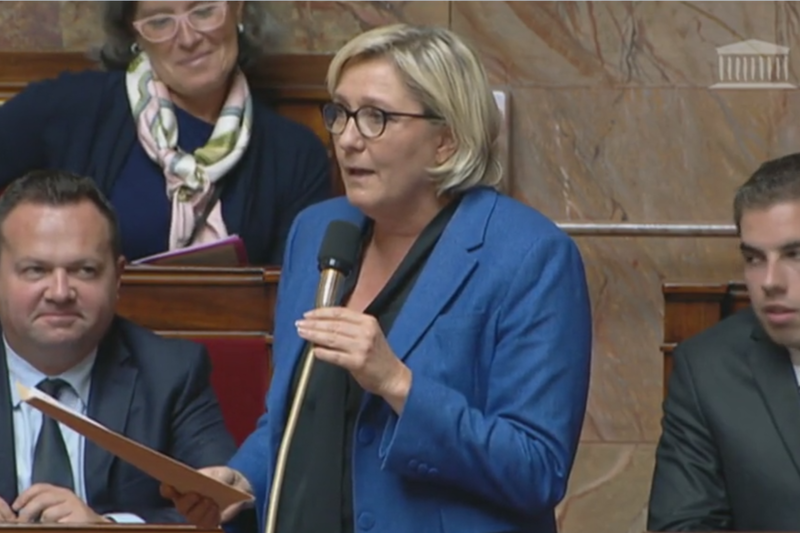 Marine Le Pen sur le fondamentalisme islamiste à l'Assemblée nationale le 28/09/2017 Marine Assembleenationale