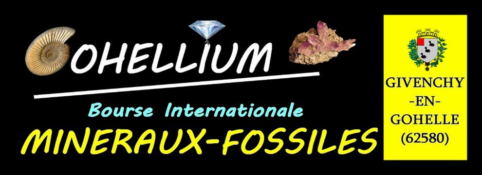 GOHELLIUM, BOURSE INTERNATIONALE MINÉRAUX-FOSSILES-BIJOUX-GEMMES