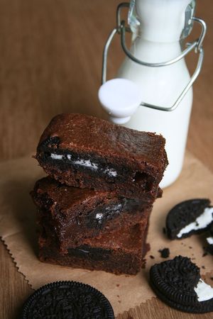 Brownie aux oréo Brownie aux oréo