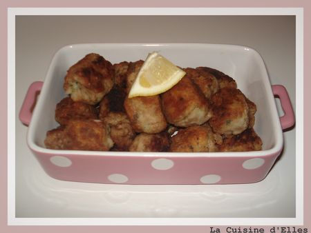 Croquettes au porc citronnées Croquettes au porc citronnées