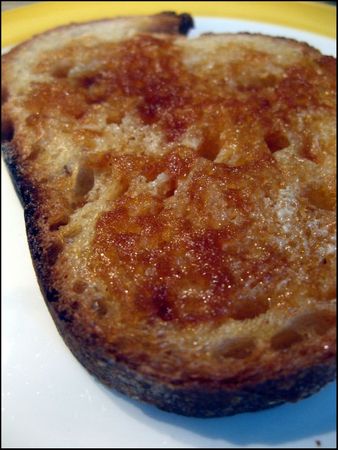 tartine cassonade chaude
