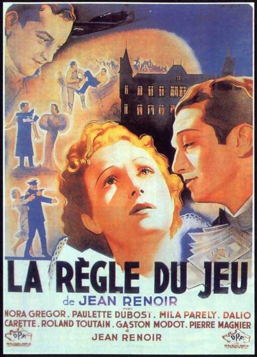 Affiche de "La règle du jeu" de Jean Renoir - http://storage.canalblog.com/94/07/314870/14707667.jpg