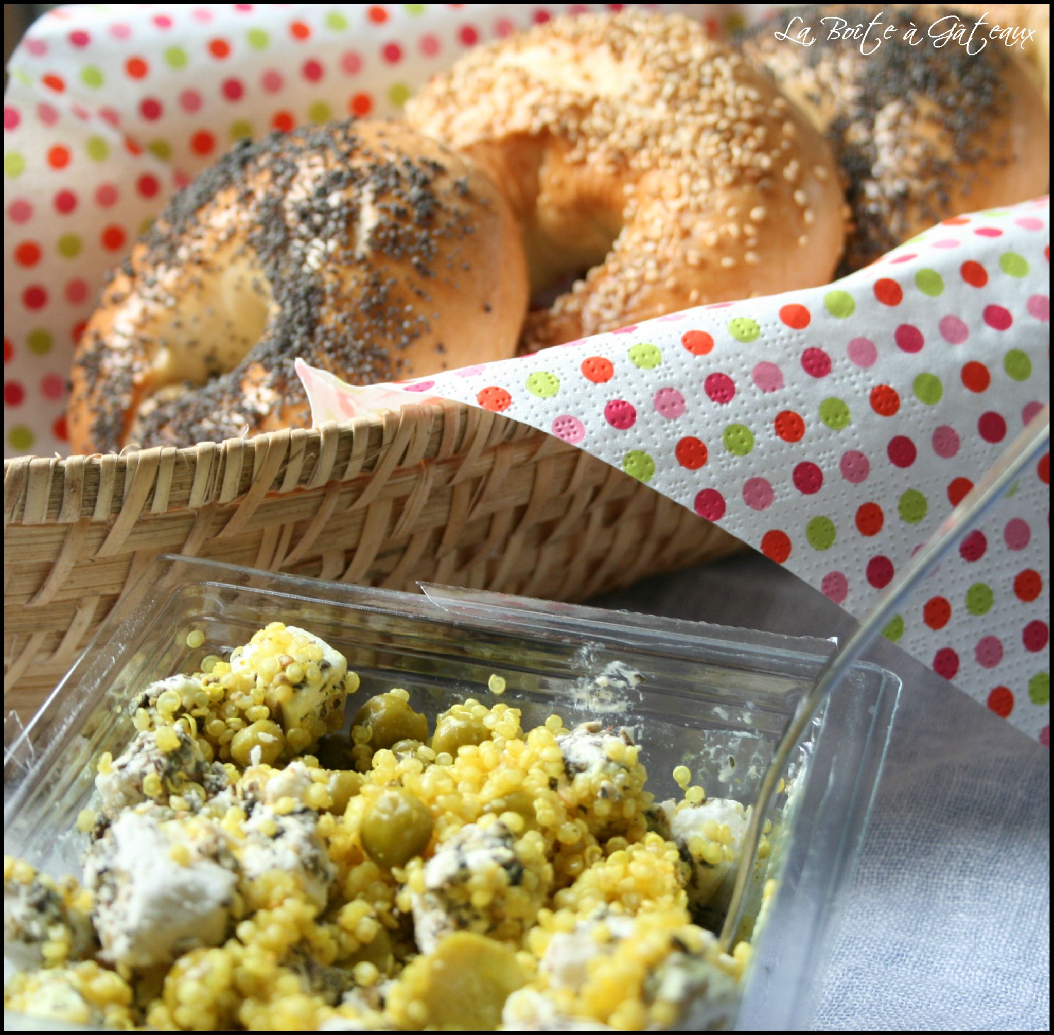 Ma Lunch Box Bagels & Salades "veggie" de Delhaize ! La Boîte à Gâteaux