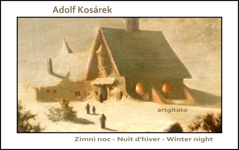 Adolf Kosárek Zimni noc Nuit d'hiver Winter night 1857 Artgitato 4