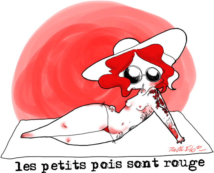 les petits pois sont rouges