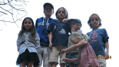 Au parc Zion avec les 5 enfants de la famille Quen