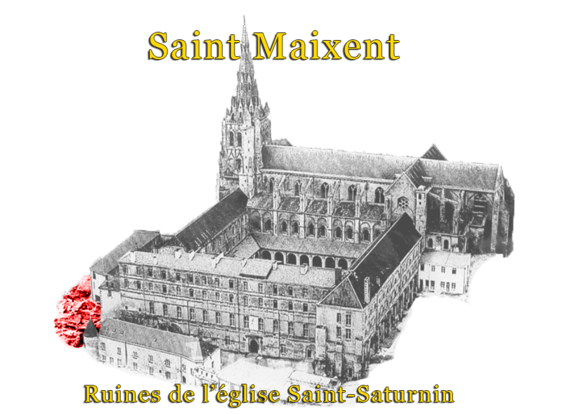 Saint Maixent Ruines de l'église Saint-Saturnin