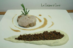 filet_mignon_puree_chou_fleur_lentilles_sauce_rhubarbe