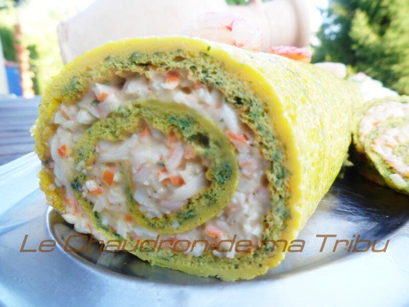 Roulé d'omelette au surimi Le Chaudron de ma Tribu