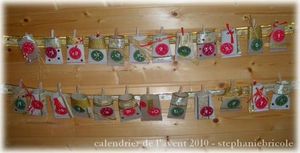 calendrier avent carton