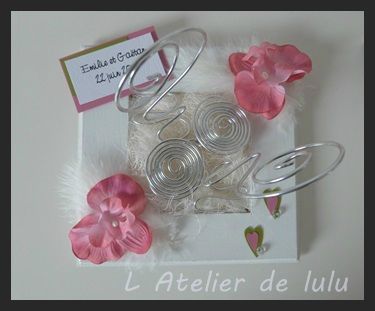 porte alliances orchidee et plumes