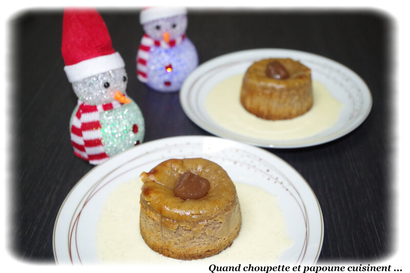 mini cheesecake à la crème de marron et crème anglaise-5301