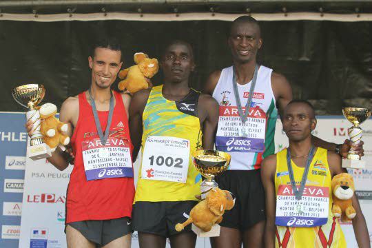 Podium Semi-marathon Lion 2013