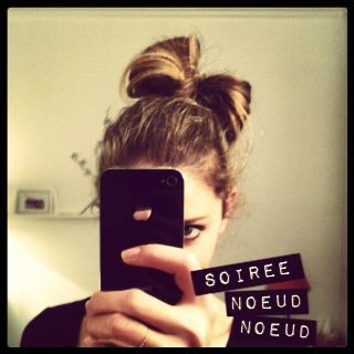 coiffure noeud