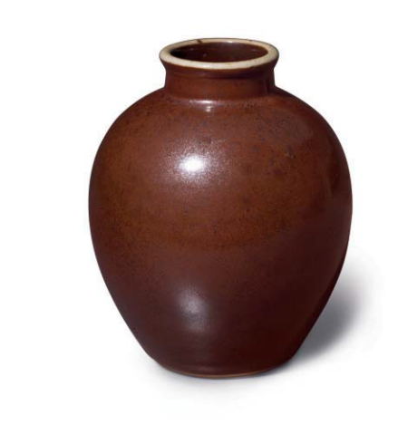 An iron-rust-glazed ovoid jar, China, Qing dynasty, 18th century