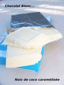 Yaourt au chocolat blanc & noix de coco caramélisée recettes Yaourts au chocolat.