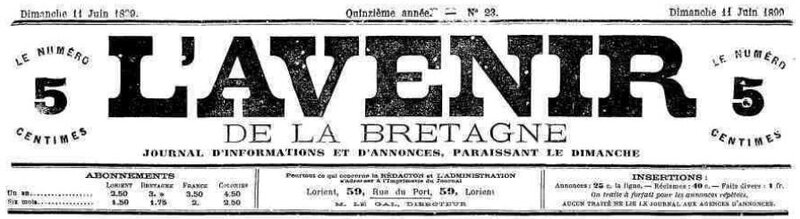 Presse L'avenir de la Bretagne 1899_1