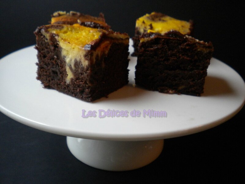 Brownie au chocolat et tourbillon de cheesecake 2
