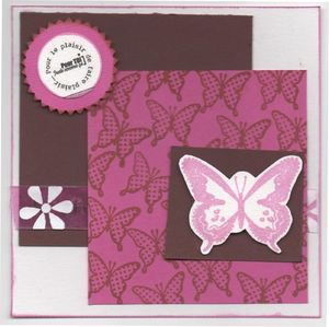 Carte papillon