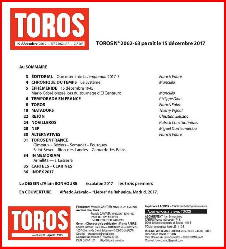 TOROS_2062-63_sommaire