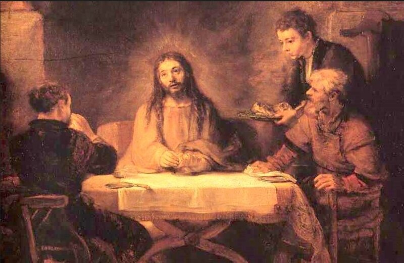 Disciples d'Emmaüs, Rembrandt