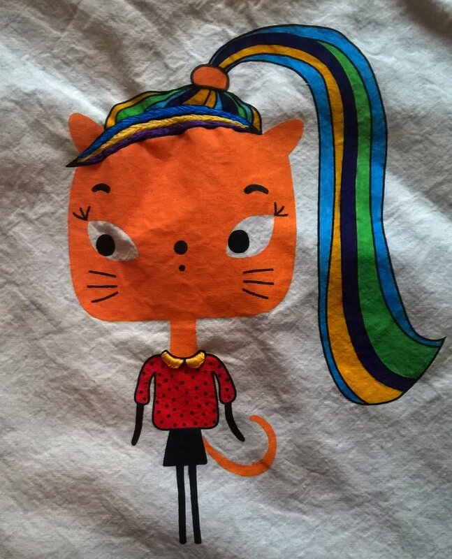 80's-Cat-des Folles-Marquises-brodé-et-customisé